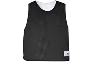 BADGER SPORT Reversible Practice Poly Mesh LAX Jersey Pinnies (16 Colors in Youth, Adult, Ladies Sizes)