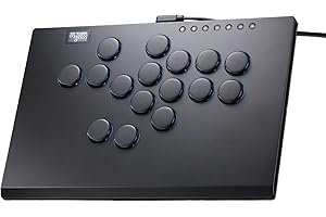 ONEED Haute42 Leverless Controller Arcade Stick: M16 Plus Black Aluminum Leverless Arcade Stick for PC/PS3/PS4/Switch Game,Cr