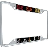 Desert Cactus Elvis Presley License Plate Frame Car Tag Holder for Front or Back of Car Officially Licensed Metal (Style 3)
