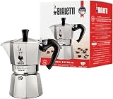 Bialetti Moka Express 130 ml Aluminium Stovetop Coffee Maker 3 Cup