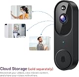 SUNNYJANE 1080P Smart Video Doorbell Wireless Human Detection Night Vision 2 view 8