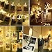 Vmanoo String Lights Battery Powered, 30 LED 12 Feet Photo Clips Lighting Ideal for Hanging Picture Cards and Memos, Home Bedroom Wedding, Xmas Party Decoration, Valentines Gift, 2PACK (Warm White)