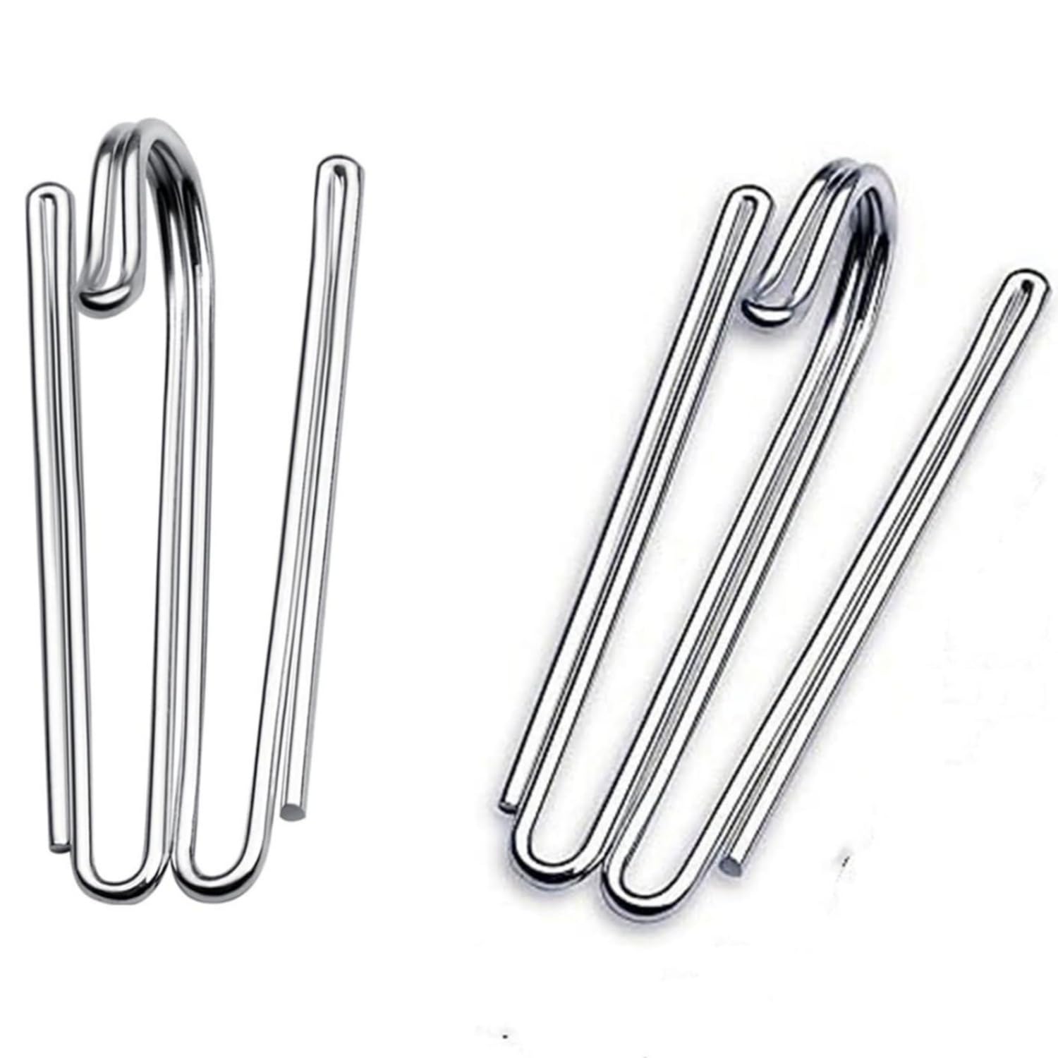 Metal Curtain Hooks Pinch Pleat Header Tape Pins Heavy Duty Deep Prong Hooks(20 Pack)