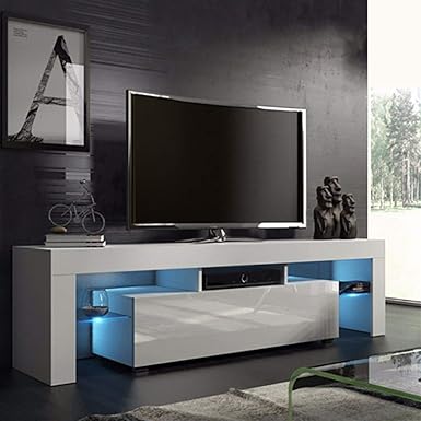 high gloss media console