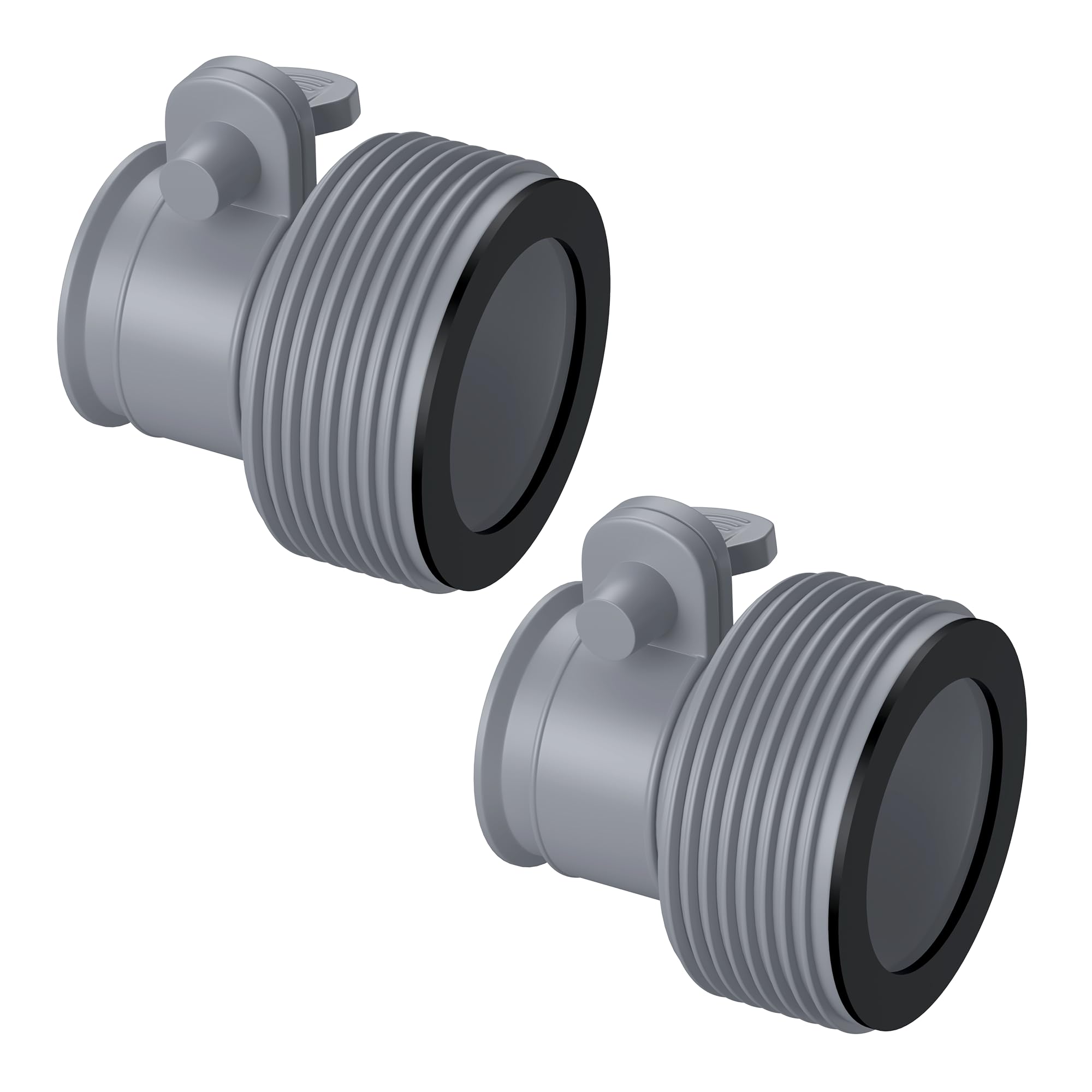 Photo 1 of MUSCCCM Pool Hose Adapter Type B 1.25“ to 1.5‘’ Hose Conversion B Kit for Filter Pumps with Clamp Washer, Above Ground Swimming Pool Accessories