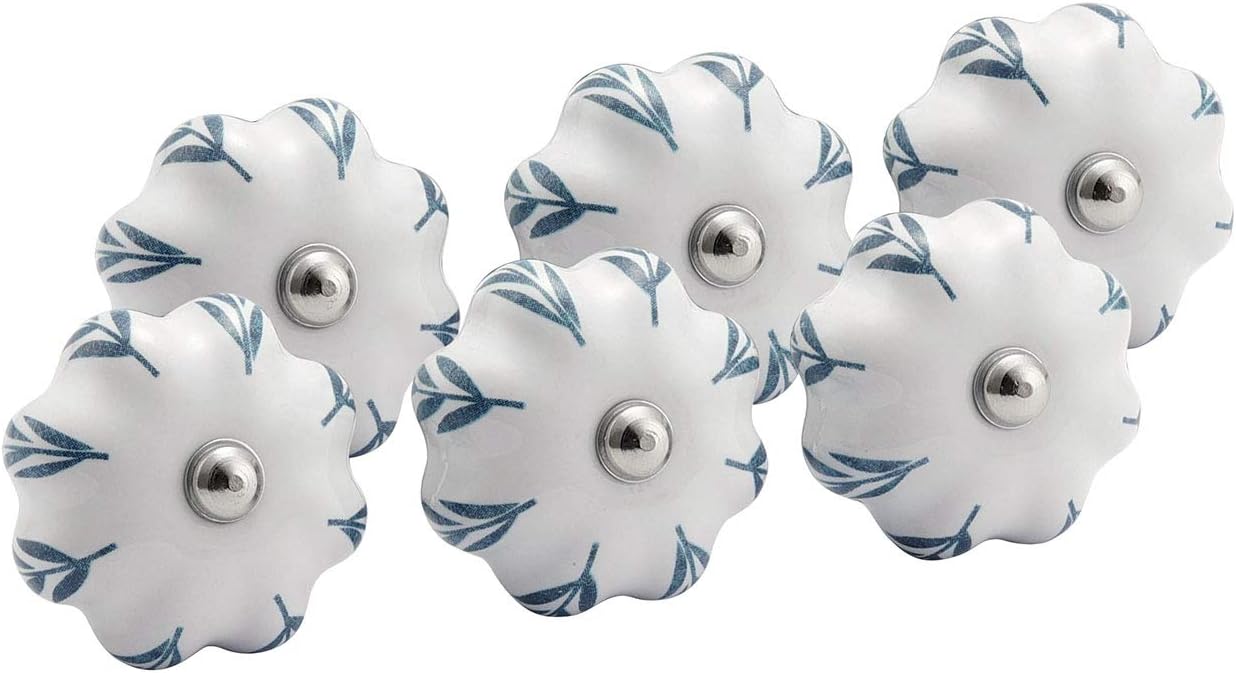 Mogokoyo 6 Stück Möbelknöpfe Schrankknöpfe aus Keramik Schubladenknöpfe