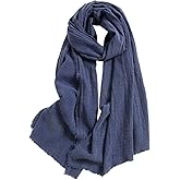Jeelow Fashion Cotton Scarf Lightweight Light Shawl Head Wrap For Men & Women