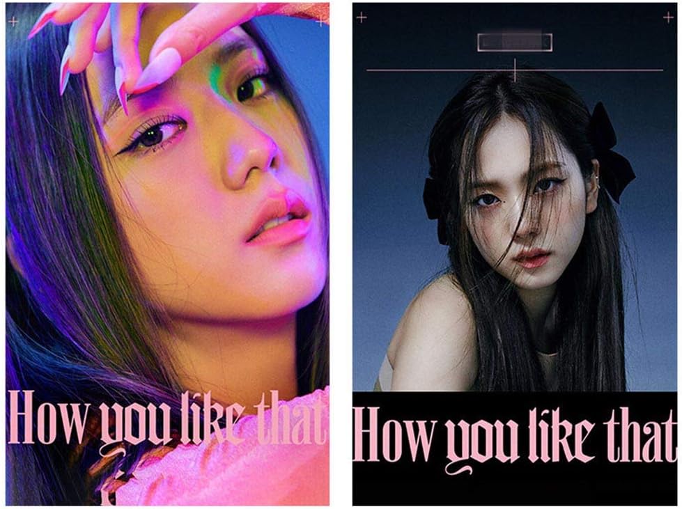 Amazon Com Gerfogoo Kpop Space Black Pink Poster New Album How You Like That Poster For Fans Multi Style01 Posters Prints