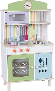 COSTWAY Cocinita de Juguete de Madera para Niña Cocina Juego Infantil con Accesorio (Verde Claro): Amazon.es: Juguetes y juegos