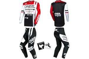MX Outfit O'Neal Element Warhawk Men Protective Pants Jersey riding bundle motocross dirt bike combo set