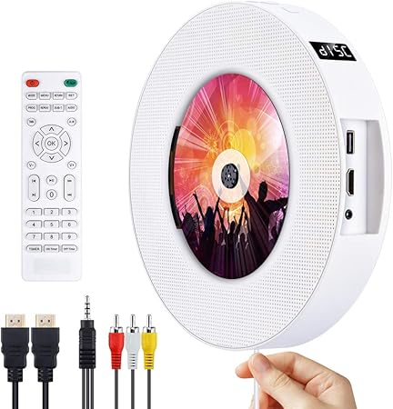 Dvd Cd Bluetooth Player Cd Player Portable Wall Mounted Amazon De Elektronik