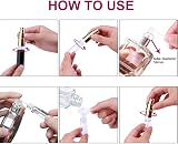 Zingso 3x 10ml Refillable Travel Perfume Atomiser Bottles Black Silver Blue view 6