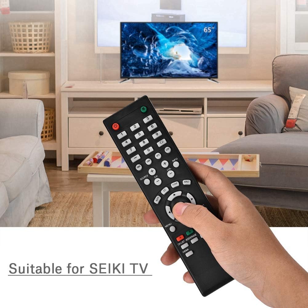 Replacement Remote Control for Seiki TV Universal TV Remote with 8 Metre Range for Home Entertainment Systems - Image 5