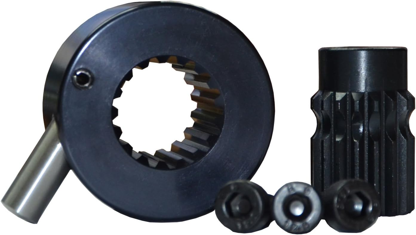 Quick Release Steering Hub Spline type Quick release Black/Silver Brisca F2 Mini Autograss (Black)