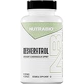 NutraBio 98% Pure Resveratrol Supplement 500mg - Standardized to 490mg Trans Resveratrol, Heart Health and Antioxidant Defense - 90 Capsules - 90 Servings