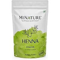 Mi Nature Pure Henna Mehndi (Lawsonia Inermis) Powder 227g (8 oz| 1/2 lb)| Naturally Plant-based sourced Henna for Hair Color