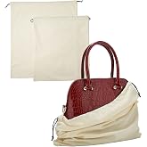 2 Piece Set Dust Cover Bags for Handbags,Purses,Shoes,and Boots | Protection Bag for Purse,Dust Resistant,Machine Washable &amp; Reusable Storage Pouch,Travel Essentials for Women &amp; Men