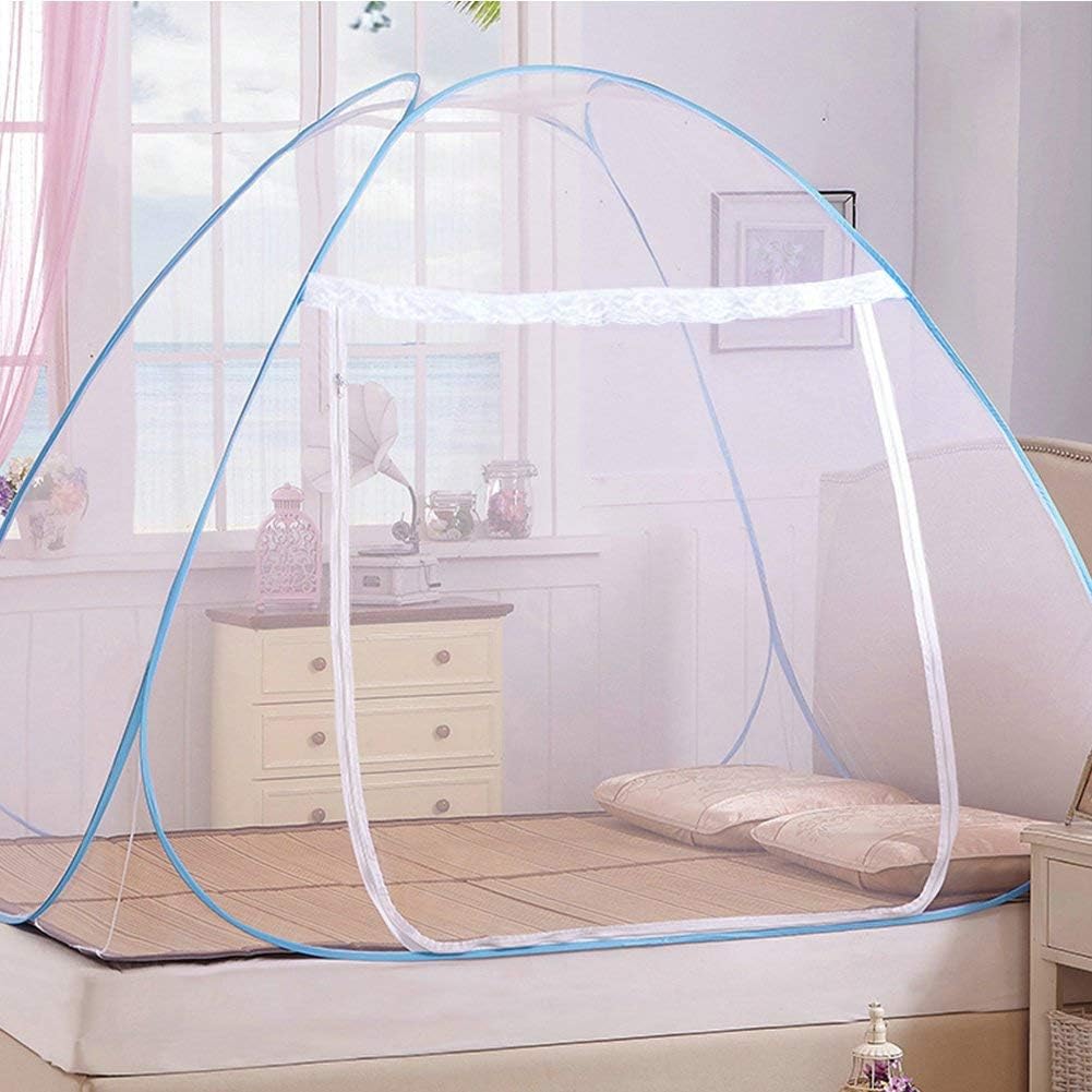 Mosquito Nets Popup Dome Tent Design Outdoor Mongolian Yurt Dome Net-Free Installation and Folding Nets Suitable for Adults, Children and Babies,Prevent Insect,ensure air flow Pop Up Tent Curtains,Travellers, Hikers and Campers Great For Indoor and Outdoor Use (180*200*150cm)