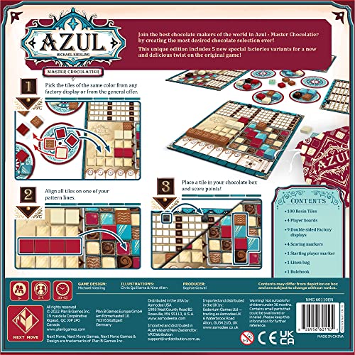 Azul Master Chocolatier Strategy Board Game Craft the Ultimate