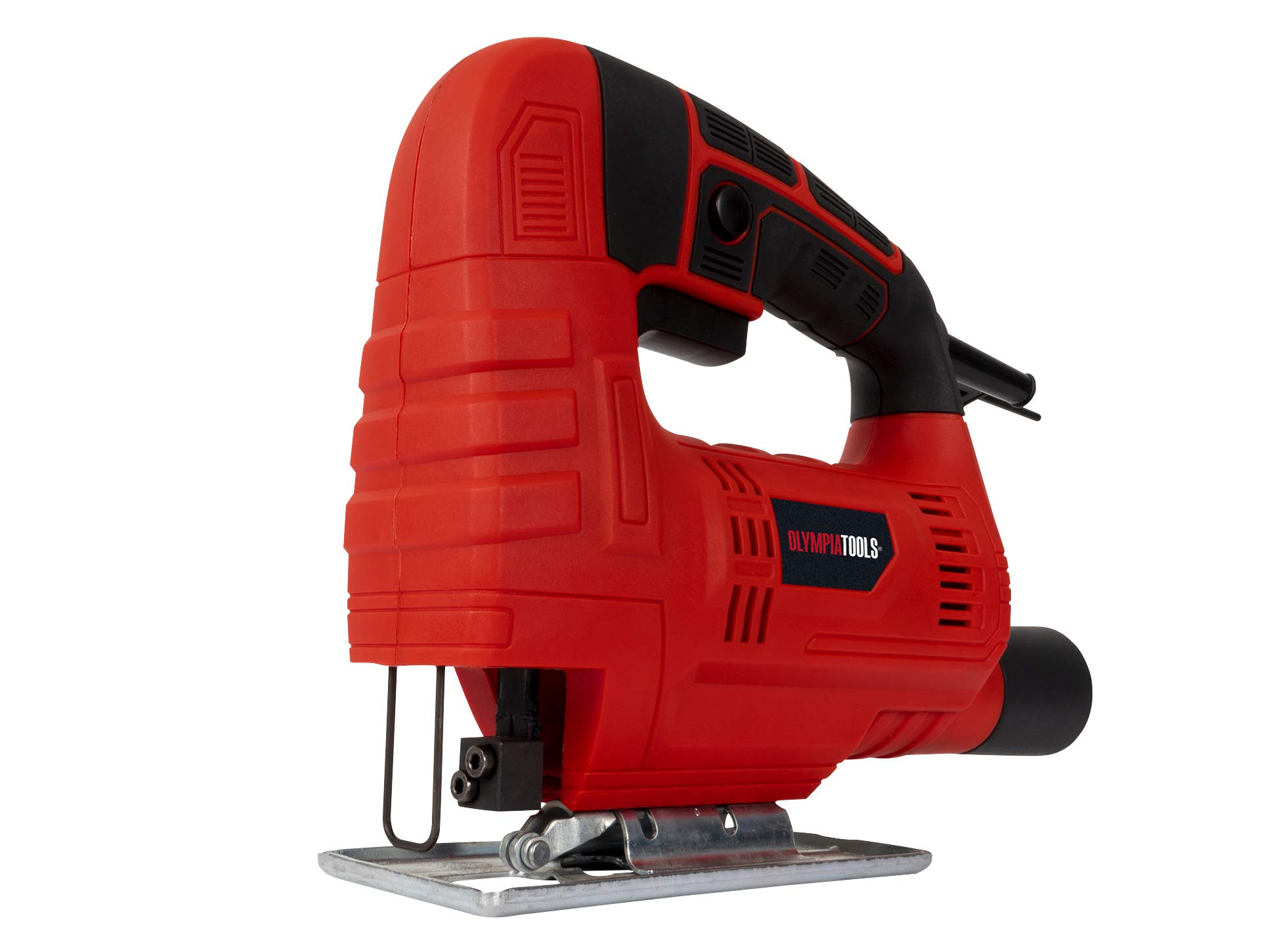 Olympia Tools Jigsaw 450W 240V Soft Grip for Increased User Comfort Dust Extraction is Possible via an Adaptor (Supplied), Enabling You to Keep The Workplace Clean and Free of Debris