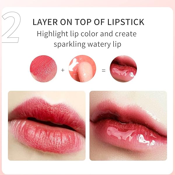 MAEPEOR HYDRATING LIP GLOW OIL 10 COLORS MOISTURIZING LIP OIL GLOSS NON-STICKY TRANSPARENT LIP GLOSS LONG LASTING NOURISHING TINTED LIP BALM WITH BIG BRUSH HEAD (ICOLORS 17)