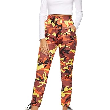 UFACE 2019 Damen Camo Cargo Hosen Freizeithosen Military Combat Camouflage Pants