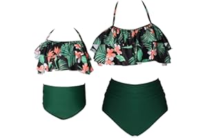 Uhnice Mother Daughter Swimwear Family Matching Girls Swimsuit Women Bikini Set