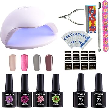 Coscelia Kit Vernis Semi Permanent 48w Lampe Uv Led Sèche