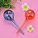 Fascigirl Plant Watering Globes 4 Pcs Automatic Glass Watering Bulbs Colorful Self Watering System Hand-Blown Glass Plant Water for Garden 2.75inch