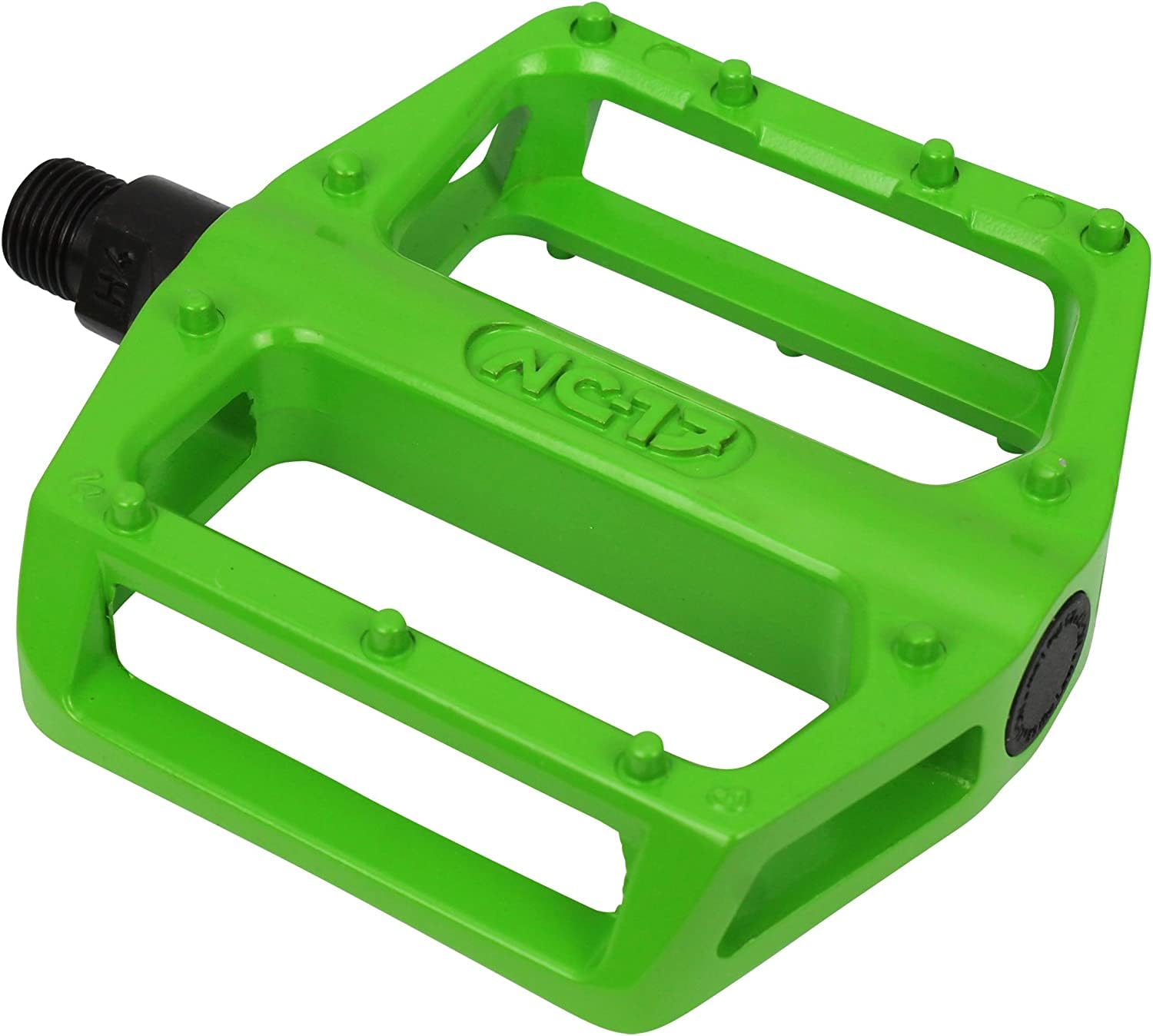 NC-17 Sudpin STD Zero Pro Platform Pedal/Bicycle Pedals MTB/Mountain Bike/BMX Pedal, Aluminium, Durable, Super Lightweight, Fixed Pins Green green
