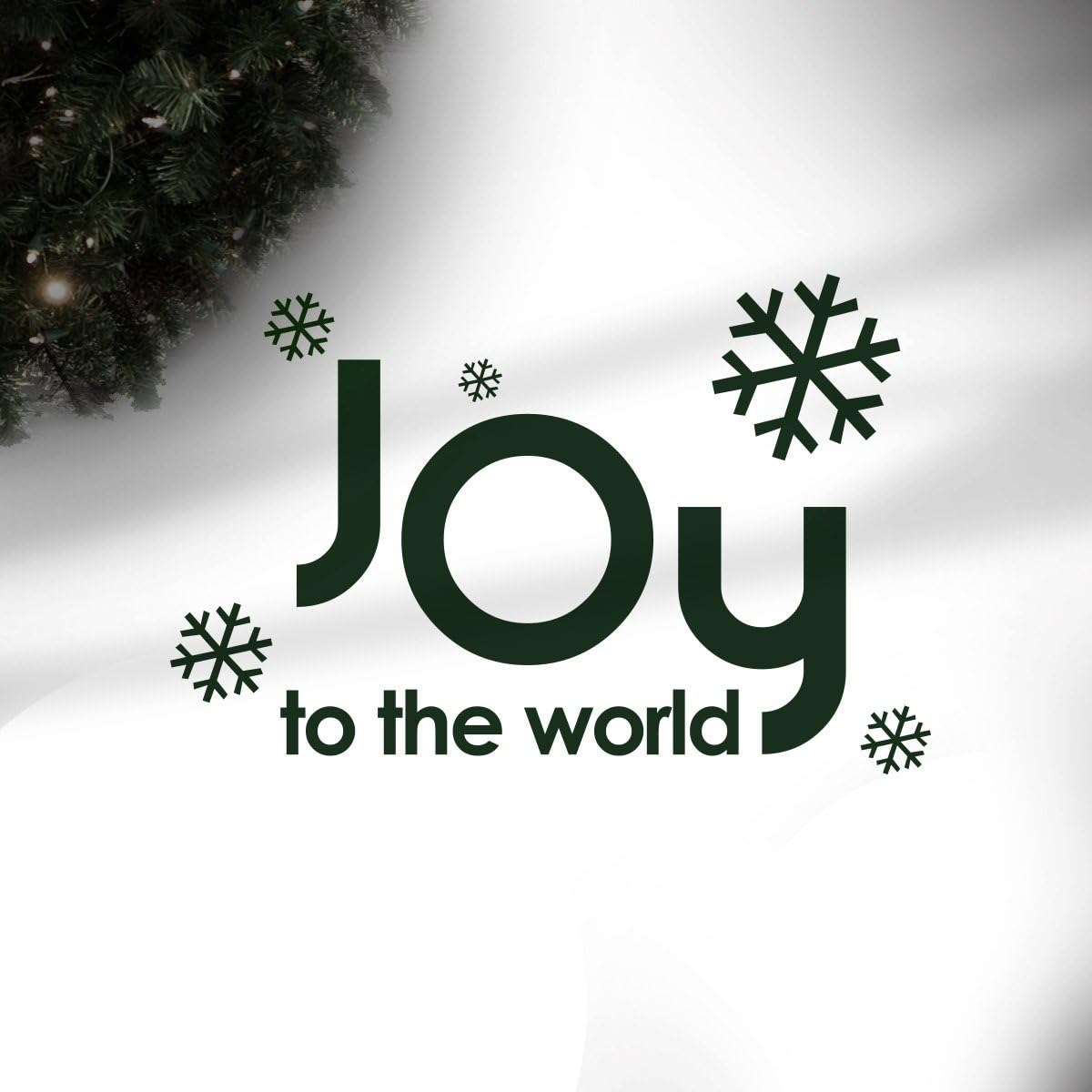 Amazon Com N Sunforest Wall Decal Joy To The World Quotes Merry Christmas Holiday Edition Snowflakes Baby Nursery Living Room Kitchen Wall Decor Home Kitchen