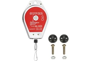 PATIKIL Retractable Spring Balancer, 3.3-6.6lbs (1.5-3kg) Bearing Spring Tool Load Balancer 4 Feet Adjustable Cable Retractor