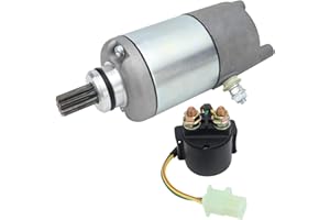 Soarider Starter & Relay for Yamaha Timberwolf 250 YFB250 1992-2000| Tri-Moto 200 YTM200E 1983-1985| Tri-Moto 225 YTM225D 1983-1986| Moto-4 200 YFM200 1985-1989, 29U-81800-61-00 4XE-81890-00-00 18754