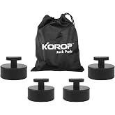 Lifting Jack Pad (4pcs) Compatible with Chevy Corvette C5 C6 C7 C8, Rubber Lift Point Adapter Jack Pucks with Storage Bag