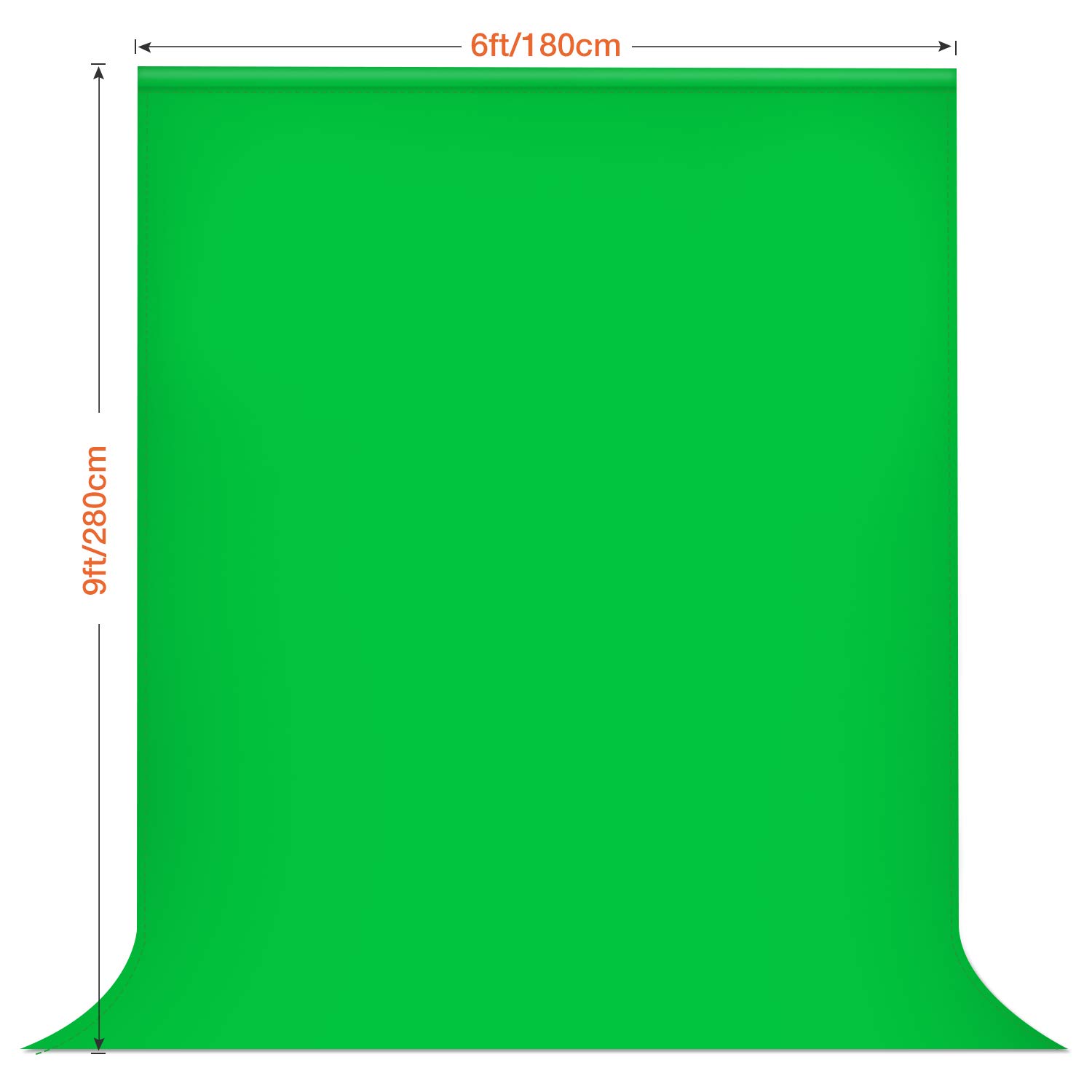 Yesker Photo Video Studio 8.5 x 10ft Green Screen Backdrop Stand Kit, Photography Background Support System with 6 x9ft Muslin Chromakey Backdrop for Portrait,Product Photography and Video Shooting