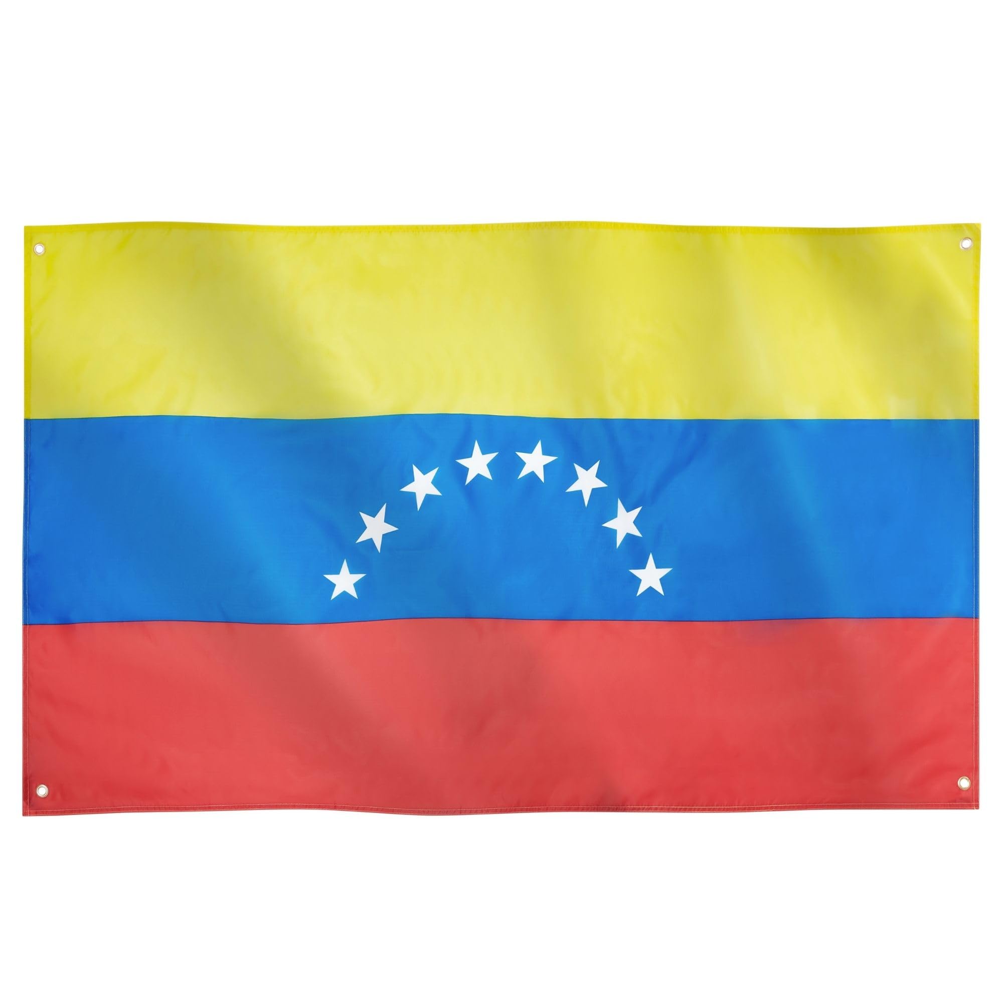 Runesol Venezuela Flag, 91x152cm, 3ft x 5ft, 4 Grommets, Eyelet In Every Corner, Bolvarian Republic, Venezuelan Flag, Premium Flags, Inside, Outside, Vivid Colours — image 1