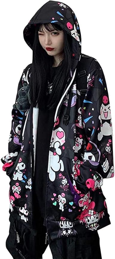 zip up sweater black