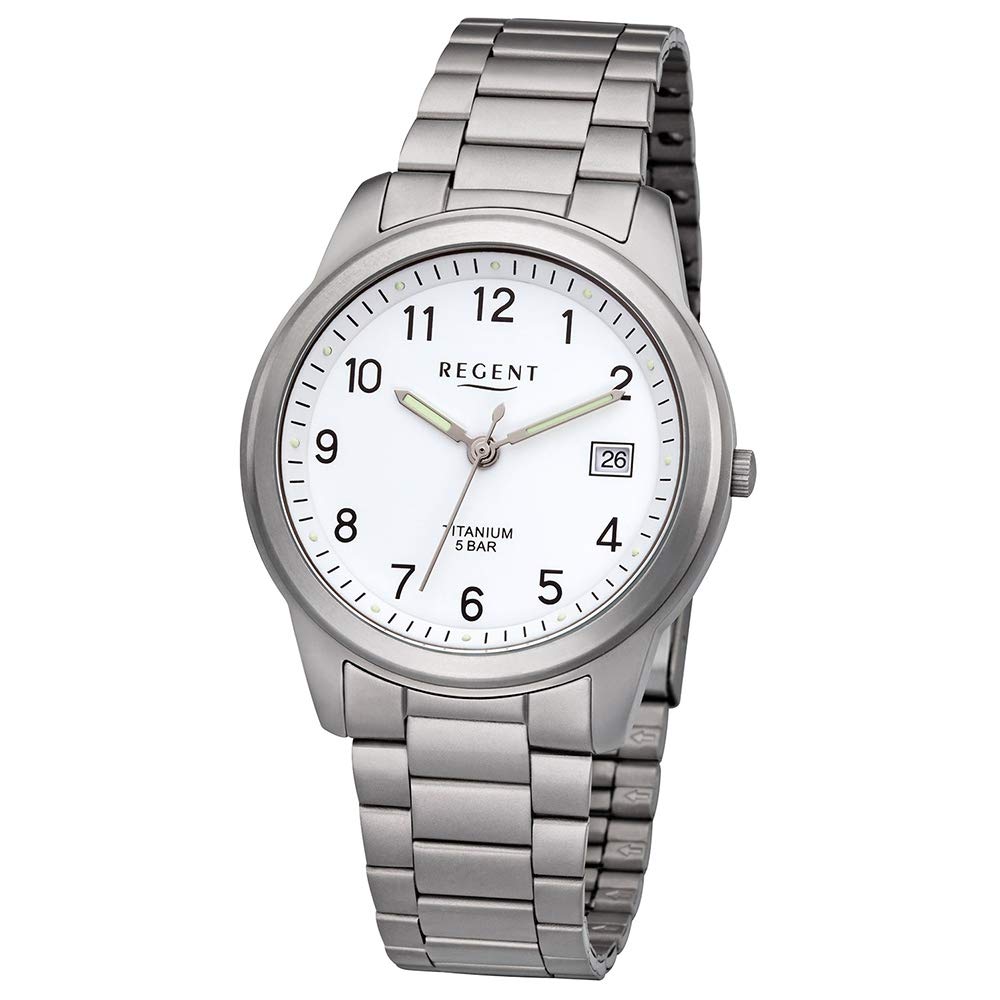 Regent Men Watch F-208 Metal Quartz Bracelet Watch Titanium Watch Silver URF208 an Offer Made by IMPPAC