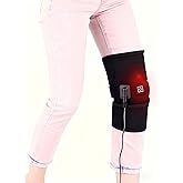 Dr.WYFOOT USB Heated Knee Wrap | Adjustable Thermal Brace for Arthritis & Joint Pain Relief, Portable Electric Heating Pad for Men & Women (Power Bank Not Included)