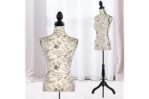 DKELI Mannequin Torso Manikin Dress Form Adjustable Manican Bodies for Clothes, 60-67 Inch Female Standing Mannequin with Tripod Stand Sewing Dress Form for Display Women Clothes Jewelry