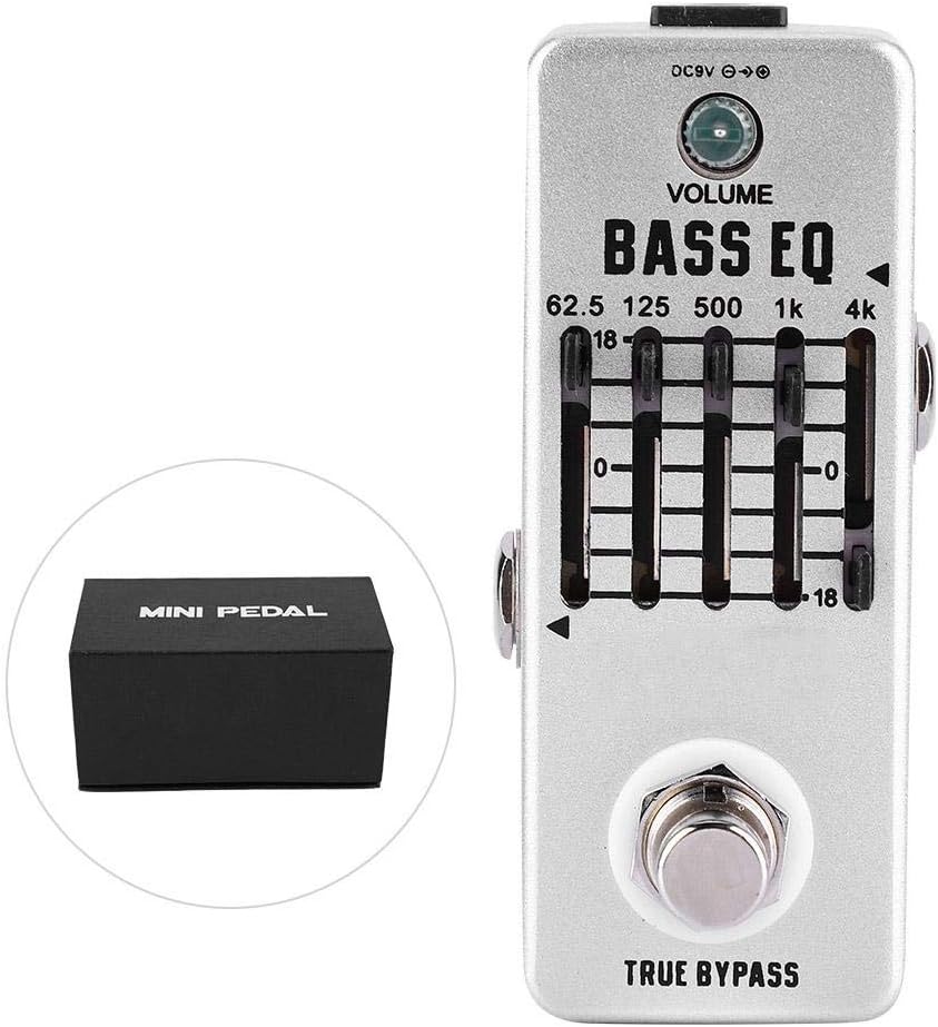 Bass Equalizer Bass EQ Pedal Guitar Pedals Bass Balance Analog Echo for Electric Bass for indoor