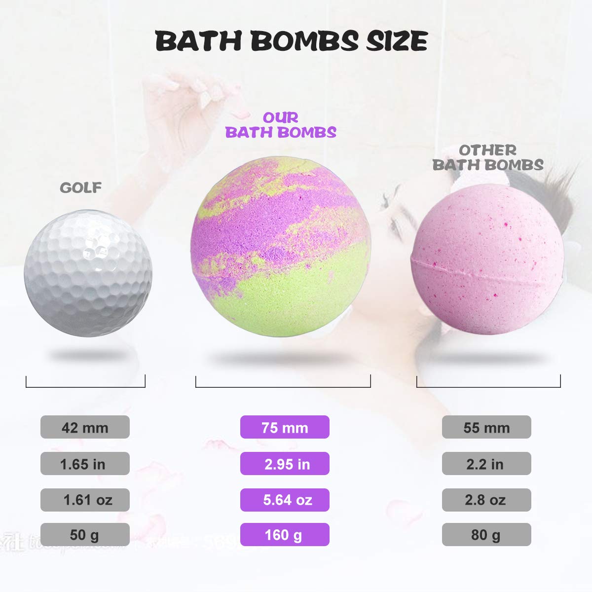 Bath Bombs with Surprise Necklaces – 6 X 5.5 oz Bubble Bath Fizzies for Kids Unicorn Bath Bombs Gift Set for Women Girls Birthday Christmas Anniversary