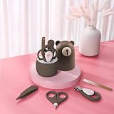 PAPABEAR Baby Nail Clippers Set with Cute Case – Infant Fingernail File Kit view 2