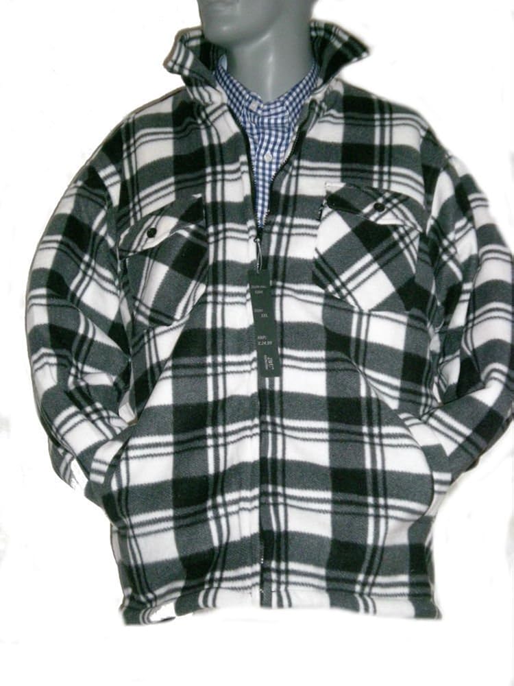 Padded Fur Fleece Lined Canadian Style Heavy Duty Lumberjack Winter