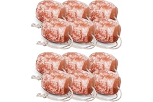 SALT N SOUL Himalayan Salt Lick 2 lbs - Licking Salt for Horses | Deer Salt Lick Block | Block Salt on Rope | Himalayan Licking Salt for Animals. (Pack of 12)
