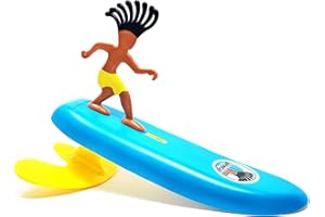 Surfer Dudes Classics Wave Powered Mini-Surfer and Surfboard Toy - Hossegor Hank