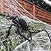 Angelhood 6.6ft Halloween Decorations Giant Spider,Large Fake Hairy Spider Scary Furry Spider Props for Indoor Outdoor Yard Party Halloween Decor,Black