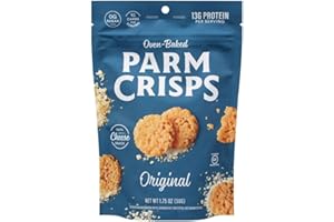 ParmCrisps - Original Cheese Parm Crisps, Made Simply with 100% REAL Parmesan Cheese |Healthy Keto Snacks, Low Carb, High Protein, Gluten Free, Oven Baked, Keto-Friendly| 1.75 Oz (Pack of 12)