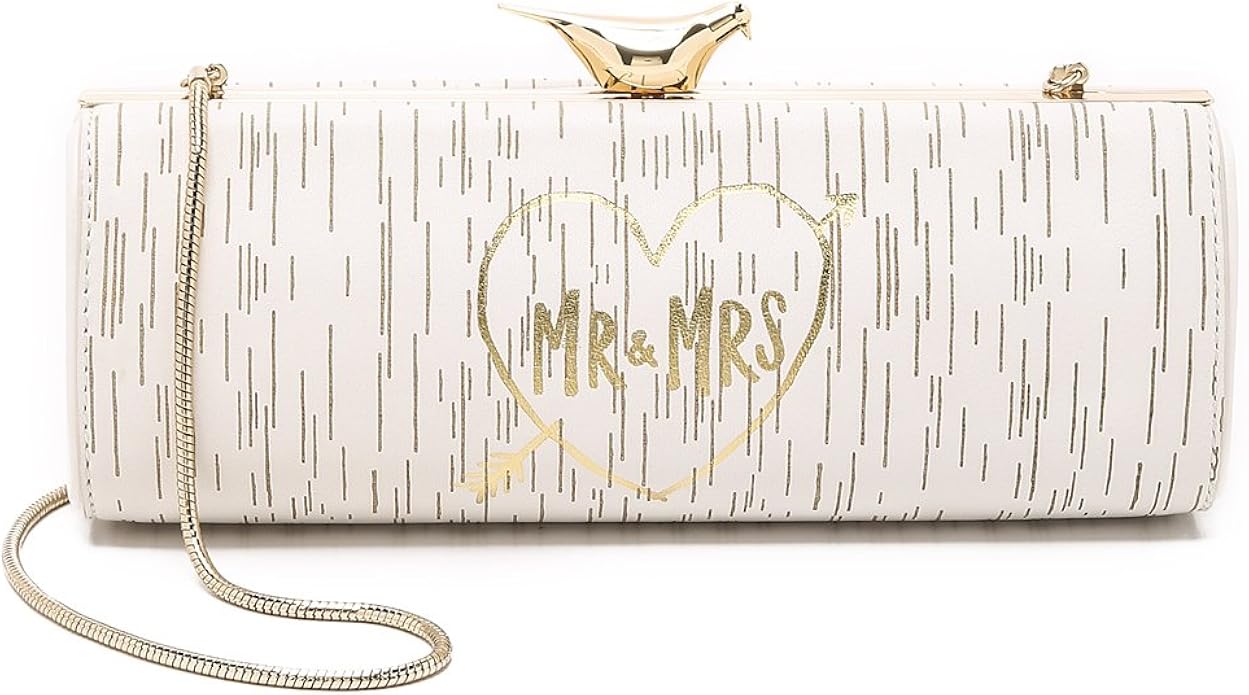 Kate Spade New York Women's Wedding Belles Mr. & Mrs. Log Clutch
