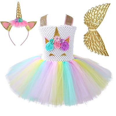 buy a black dress Magical Costumes Baby Girls Unicorn Party Dress in White 12 Mths main image 1